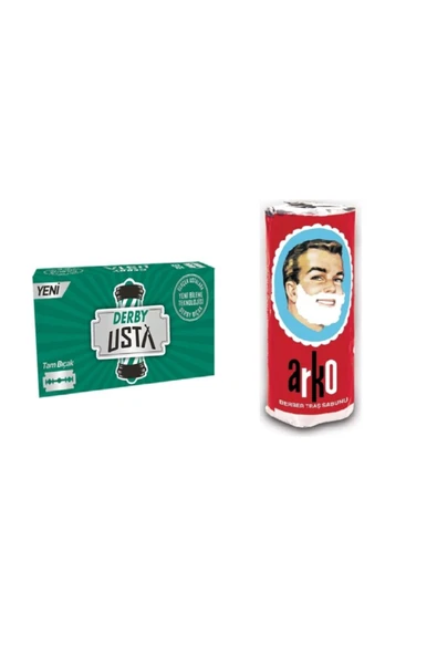 Usta Tam Jilet 100lü+arko Berber Tıraş Sabunu 75g ürün görseli