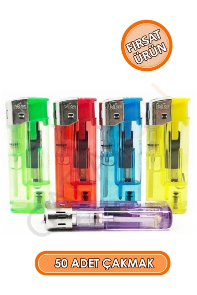 50 Adet Doldurulabilir Manyetolu Çakmak, 1 Paket 50 Adet Toptan Çakmak - Resim 2