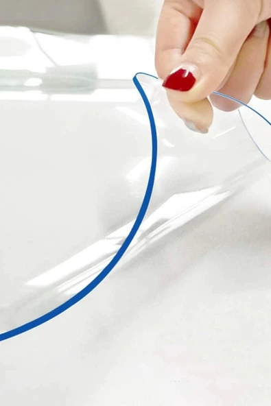 1.4 Mm Net Kalınlık Şeffaf Kalın PVC Masa Koruyucu Mika Masa Örtüsü ürün görseli