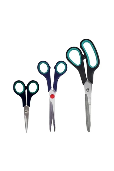 Üçlü Makas Seti Stainless Scissors garaccu 3lü ürün görseli