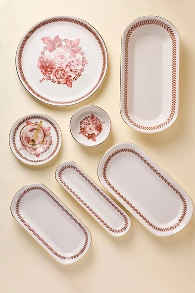 Perotti 20016 37 Parça Yemek Takımı Danish Rose Yaldızlı - Resim 2