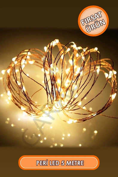 Beyaz Pırıltı Gün Işığı Dekoratif Peri Led 5 Metre - Resim 2