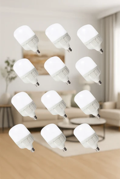 50w Torch Ampül 2.400 Lümendir Yüksek Işık Balkon Sanayi Manav Ofis Tipidir 10 Adet Fiyatıdır ürün görseli