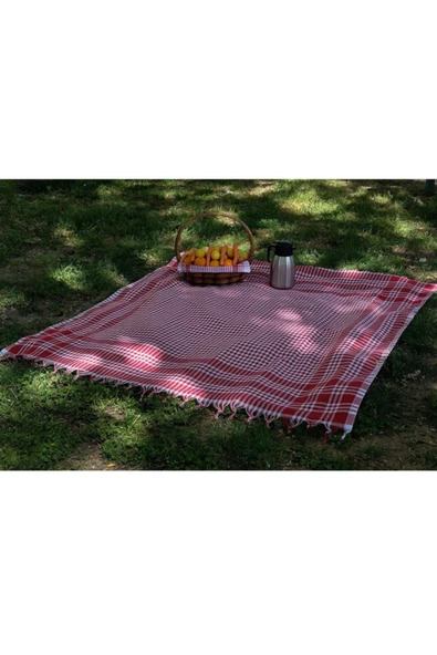 Çok Amaçlı Sofra Bezi & Piknik Sofrası & Masa Örtüsü Ekose Pötikare Desenli - Resim 4