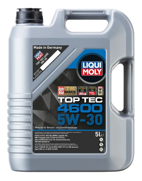 LI2316 - 5W-30 Motor Yağı Tam Sentetik TOP TEC 4600 5L - Liqui Moly ürün görseli