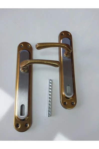 Kumru Oda Kapı Kolu Sarı-saten (ön-arka Çift Yüzlü Takım) ürün görseli