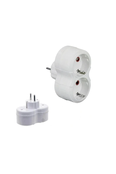 Fetih 2 Li Topraklı Golyat Priz Çoğaltıcı 1 Adet ürün görseli