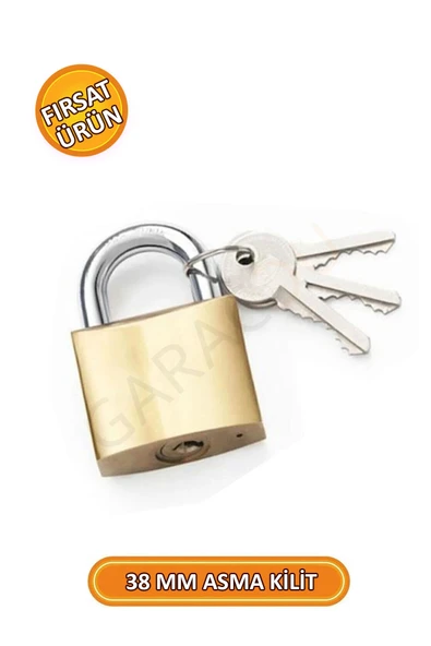 Sağlam ve Dayanıklı Sarı Asma Kilit 40 mm ürün görseli