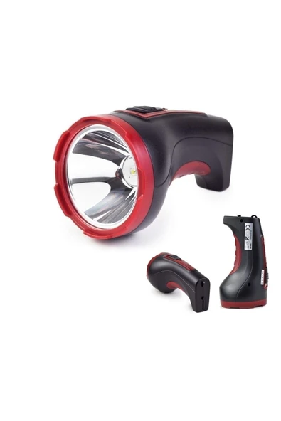 10w Kambur 2506 Model Ultra Güçlü 2 Kademeli Şarjlı El Feneri - Resim 5