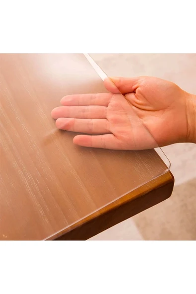 1.4 Mm Pvc Masa Örtüsü Ve Koruyucusu Süper Net Yumuşak Seffaf Su Geçirmez Isıya Dayanıklı 1.4mm ürün görseli