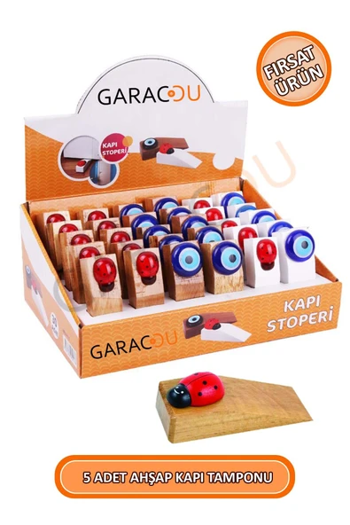 Ahşap Kapı Tamponu Stoperi 5 Adet - Karışık Renk Gönderilir ürün görseli