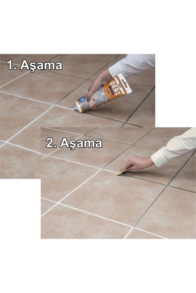 PratikFix Kullanıma hazır Derz Dolgu Beyaz 400 Gr-Eski derz üzerine uygulanır-Su kaçaklarını önler - Resim 2