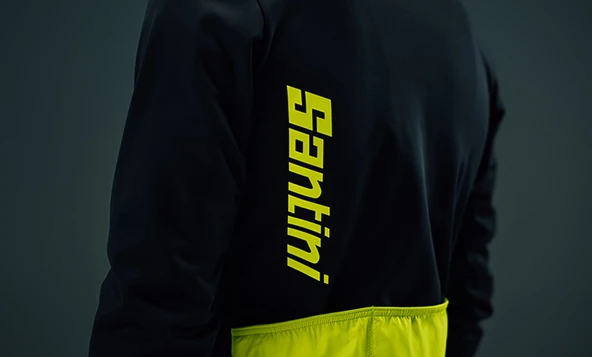 Santini VEGA ABSOLUTE Polartec Erkek Kışlık Bisiklet Ceketi 3W50775ABSOLVEGA - Resim 12