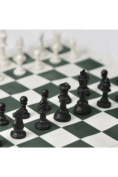 Satranç Takımı Kutulu Rulo Okul Ev Satranç Takımı - Resim 2