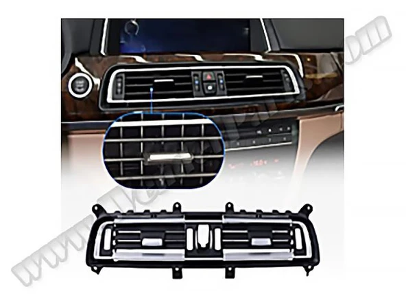 Bmw Klima/kalorıfer İzgarası F01 LCI On Orta; Nikelajlı Siyah - Wenderparts Ba64229112151 ürün görseli 1