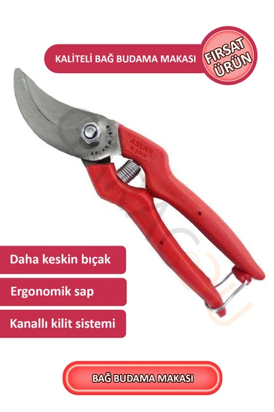 1. Sınıf Çelik Kaliteli Bağ Budama Makası, Bağ Makası ürün görseli