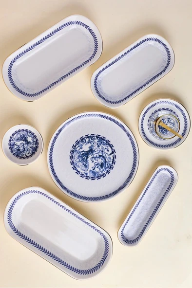 Perotti 20015 37 Parça Yemek Takımı French Vintage Yaldızlı - Resim 2