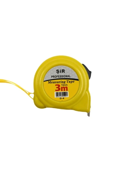 Şir Profesyonel Şerit Metre Mezura 3 Metre 19 Mm D4 Gkh ürün görseli