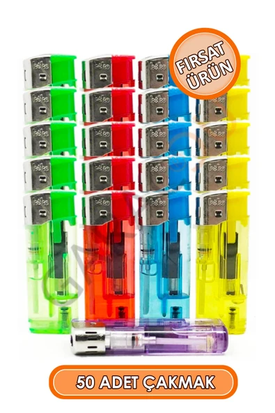 50 Adet Doldurulabilir Manyetolu Çakmak, 1 Paket 50 Adet Toptan Çakmak ürün görseli