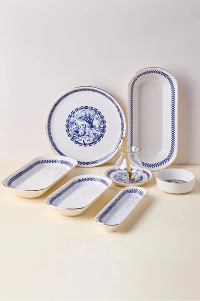 Perotti 20015 37 Parça Yemek Takımı French Vintage Yaldızlı - Resim 3