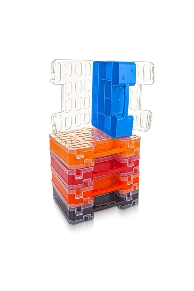 Takım Çantası Alfa Çift Taraflı Organizer 22 - Asr5033 Balıkçı Terzi Dişçi Pastane Organizer Kutu - Resim 3