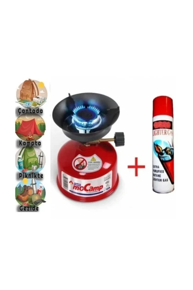 Mocamp Kamp Ocağı Taşınabilir Kolay Kullanım Piknik Seyehat Gezi Kamp Ocağı Çakmak Gazı Hediyeli ürün görseli