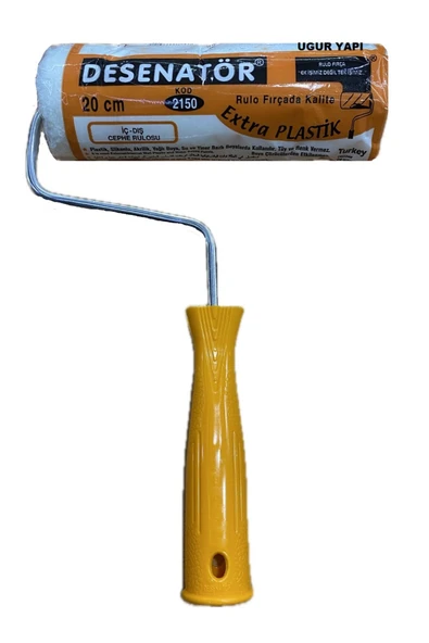 7 Parça Boyacı Seti (Rulo, örtü, fırça, parmak rulo, kağıt bant, boya ızgarası, yedek rulo başlığı) - Resim 3