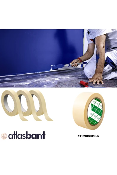 Maskeleme Bandı - Kağıt Bant 18 mm. - Resim 2