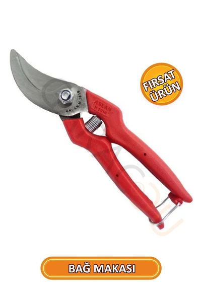 1. Sınıf Çelik Kaliteli Bağ Budama Makası, Bağ Makası - Resim 3