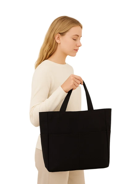 Kadın Çantası Omuz Kol Çanta Siyah - Resim 2