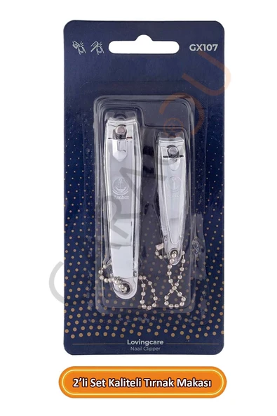 Tırnak Makası 2'li Set Çelik Paslanmaz Tırnak Çakısı ürün görseli