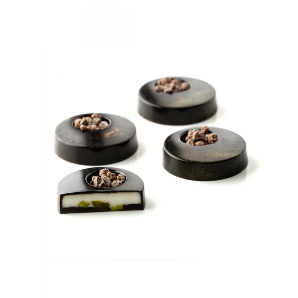 Polikarbon Yuvarlak Pralin Çikolata Kalıbı 6,5 Gr. -4072 - Resim 2