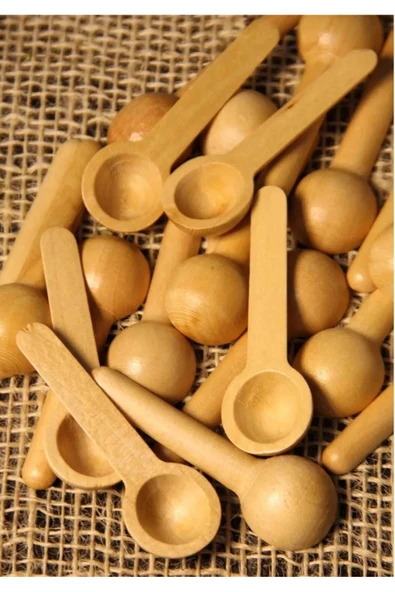 Doğal 6 Lı Bambu Ölçü Kaşığı Baharat Kaşığı ürün görseli