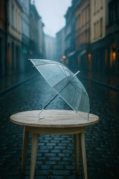 Kaliteli Uzun Ömürlü Şeffaf Baston Şemsiye Hafif Şemsiye ürün görseli