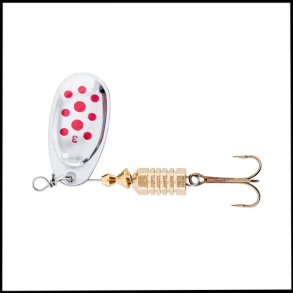 Uyguna-Yakala Gümüş Kırmızı 7g-Alabalık/Turna/Levrek Olta Kaşığı Döner Kaşık -KAS.732 ürün görseli