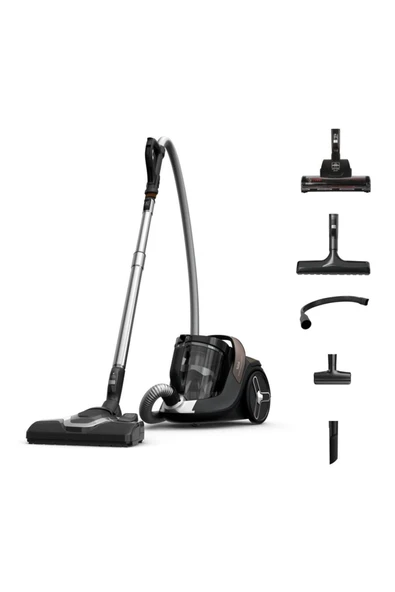 Tefal TW7C89EA X-Trem Cyclonic Effitech 2,5 Litre 500 Watt Toz Torbasız Elektrikli Süpürge Siyah&Bronz ürün görseli