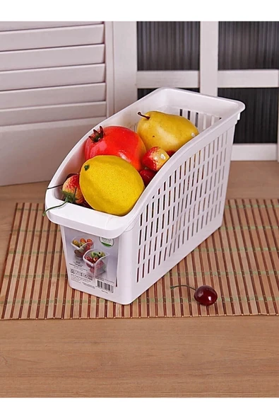 6 Adet Buzdolabı Içi Düzenleyici Sebze Meyve Sepeti Mutfak Banyo Tezgah Altı Üstü Organizer - Resim 4