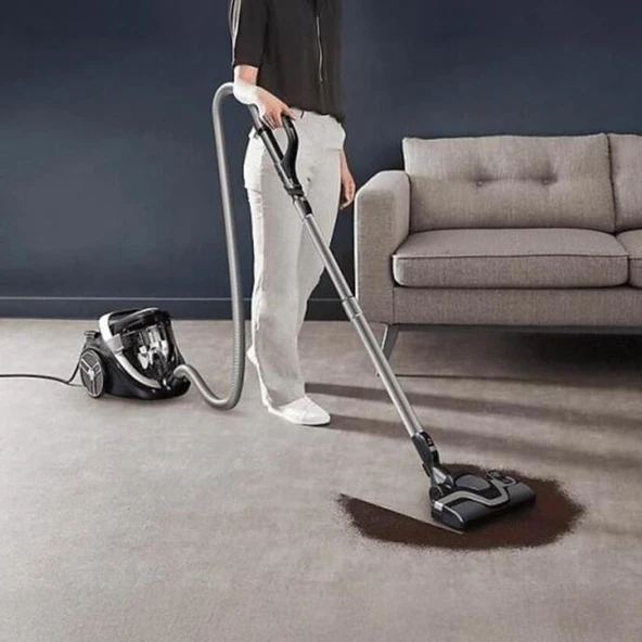 Tefal TW7C89EA X-Trem Cyclonic Effitech 2,5 Litre 500 Watt Toz Torbasız Elektrikli Süpürge Siyah&Bronz - Resim 9