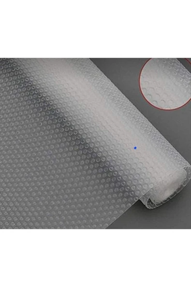 Mg Home 45 Cm X 1 Mt.... Şeffaf Kaydırmaz Raf Çekmece Buzdolabı Buz Dolabı Içi Örtüsü Eva Kaymaz ürün görseli
