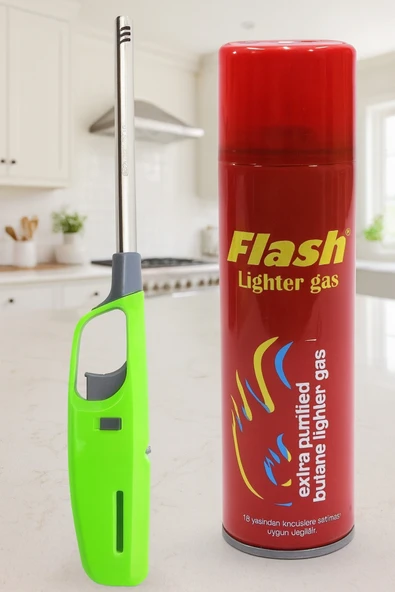 Uzun Ocak Mutfak Çakmağı Renkli ve Çakmak Gazı Doldurulabilir Kaliteli Çakmak Doldurulur ürün görseli