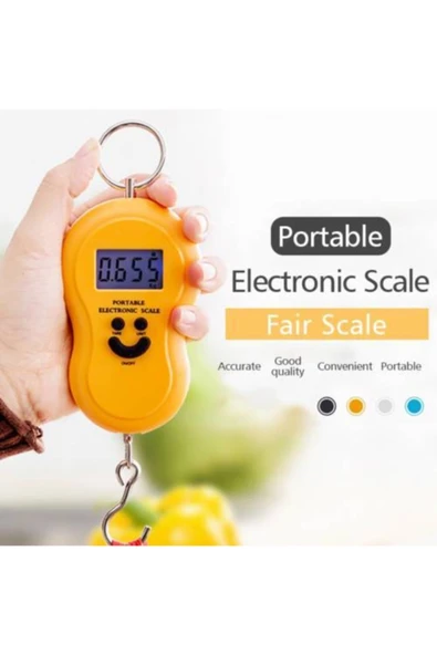 Elektronik Dijital El Kantarı 50 kg Terazi Tartı 10 gr Hassas - Resim 2