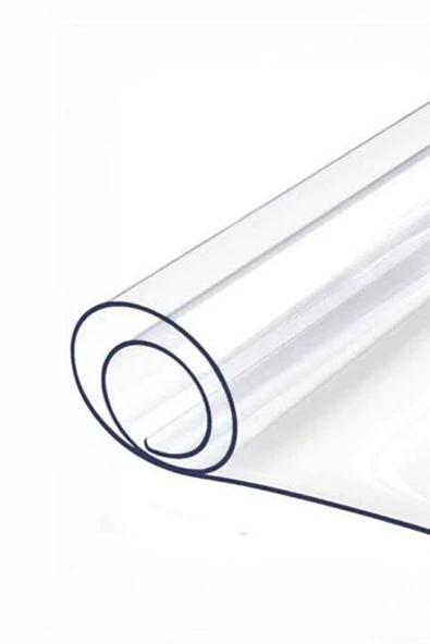 Şeffaf Kalın Masa Örtüsü Koruyucusu Tüm Ebatları 1.3 Mm pvc - Resim 2