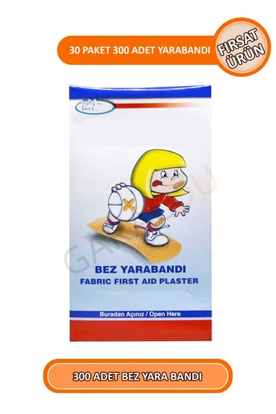 30 Paket - 300 Adet Bez Yara Bandı - Fırsat Ürün - Yarabantı ürün görseli