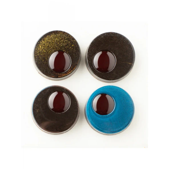 Polikarbon Yuvarlak Pralin Çikolata Kalıbı 6,5 Gr. -4072 - Resim 3