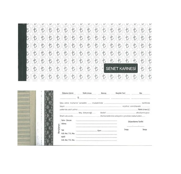 Özkan Senet Karnesi Tl 50 Yap. 9 x 18 CM ürün görseli 1
