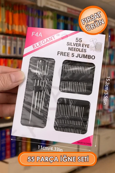 55 Parça Dikiş İğne Seti Tamir Seti ürün görseli