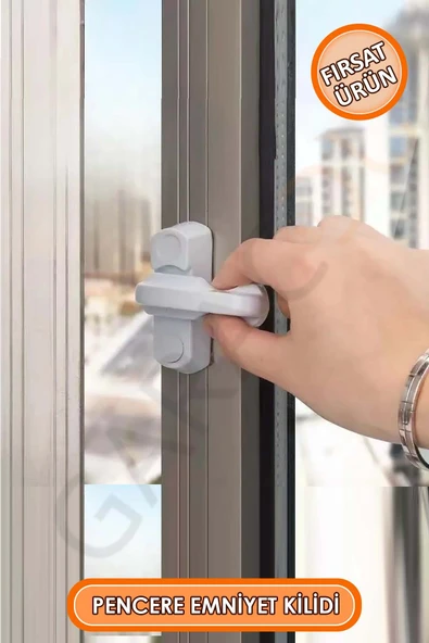 Yüksek Kalite Pimapen Pencere Balkon Kapısı Güvenlik Emniyet Çocuk Kilidi 2 Adet - Resim 2