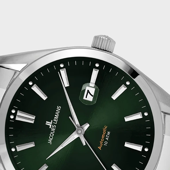 JACQUES LEMANS DERBY AUTOMATIC 1-1846.1F ERKEK KOL SAATİ - Resim 2