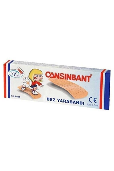 Cansınbant Bez Yarabandı 10'lu 10 Paket (100 Adet) ürün görseli