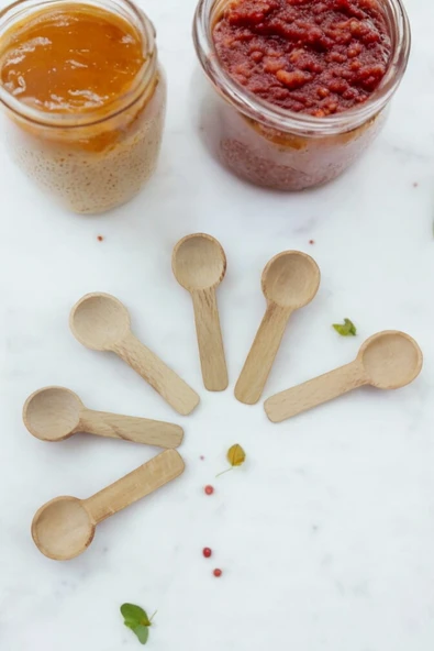 Bambu Ölçek Baharat Kaşığı Dekoratif Ahşap El Yapımı ürün görseli